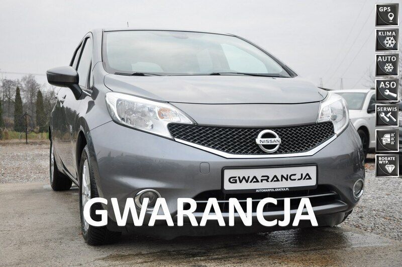 Grafitowy (metalik, perła) Używany 2017 Nissan Note Minivan | 29 800 zł (Uczciwa cena) - Obraz 1/4
