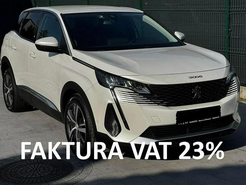 Biały (metalik) Używany 2021 Peugeot 3008 Allure SUV | 65 900 zł (Dobra cena) - Obraz 1/4