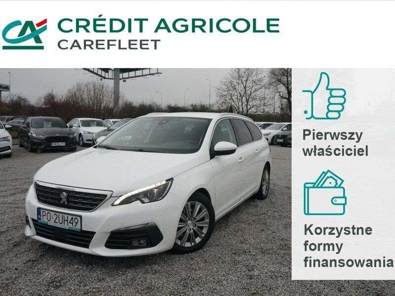 Biały Używany 2021 Peugeot 308 Allure Kombi | 45 500 zł (Uczciwa cena) - Obraz 1/4