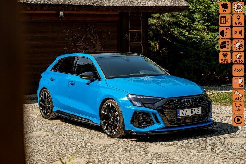 Niebieski Używany 2022 Audi RS3 Design Hatchback | 229 999 zł (Uczciwa cena) - Obraz 1/4