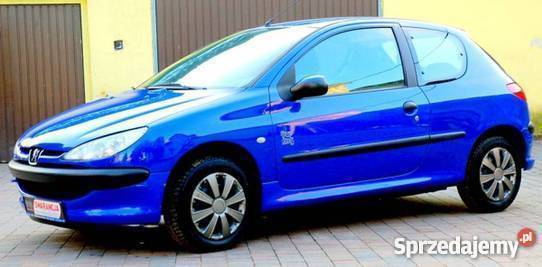 Sprzedany Peugeot 206 niebieski, używany 2004, km 113 000