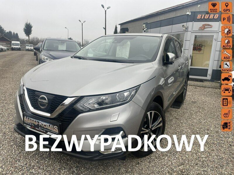 Szary Używany 2018 Nissan Qashqai SUV | 56 500 zł (Dobra cena) - Obraz 1/4