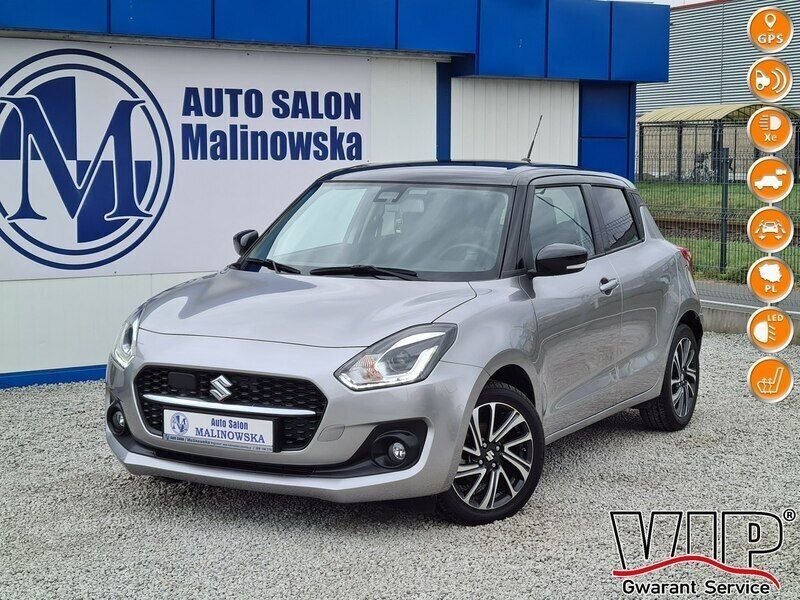 Szary (metalik) Używany 2021 Suzuki Swift Hatchback | 53 900 zł (Uczciwa cena) - Obraz 1/4