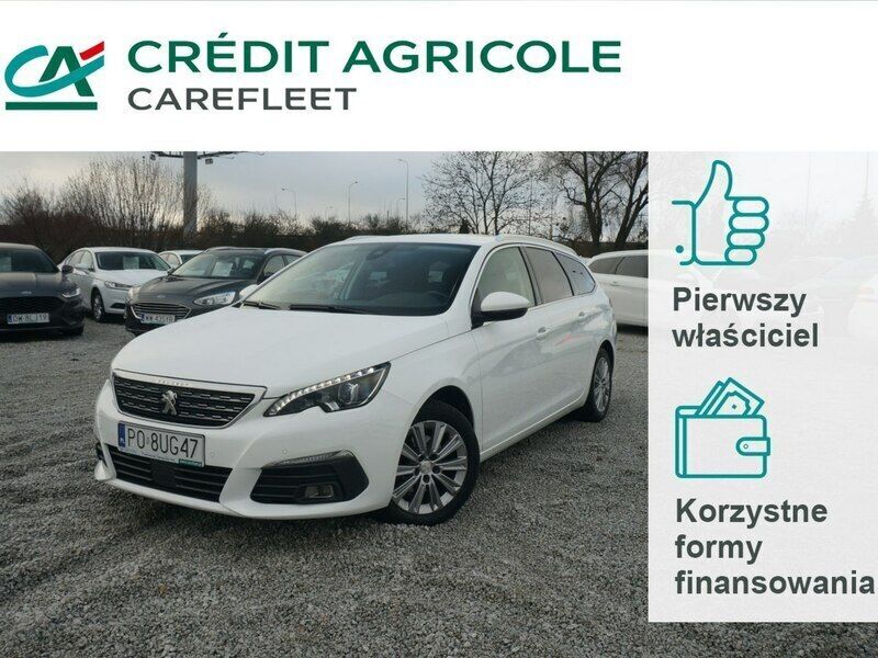 Biały Używany 2021 Peugeot 308 Allure Kombi | 44 900 zł (Uczciwa cena) - Obraz 1/4