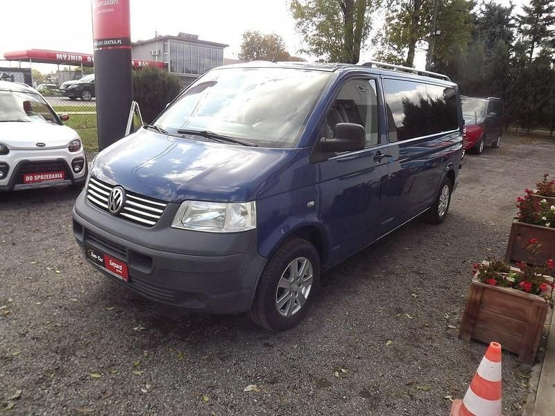 Niebieski ciemny (metalik) Używany 2009 VW T5 Van | 27 900 zł (Dobra cena) - Obraz 1/4
