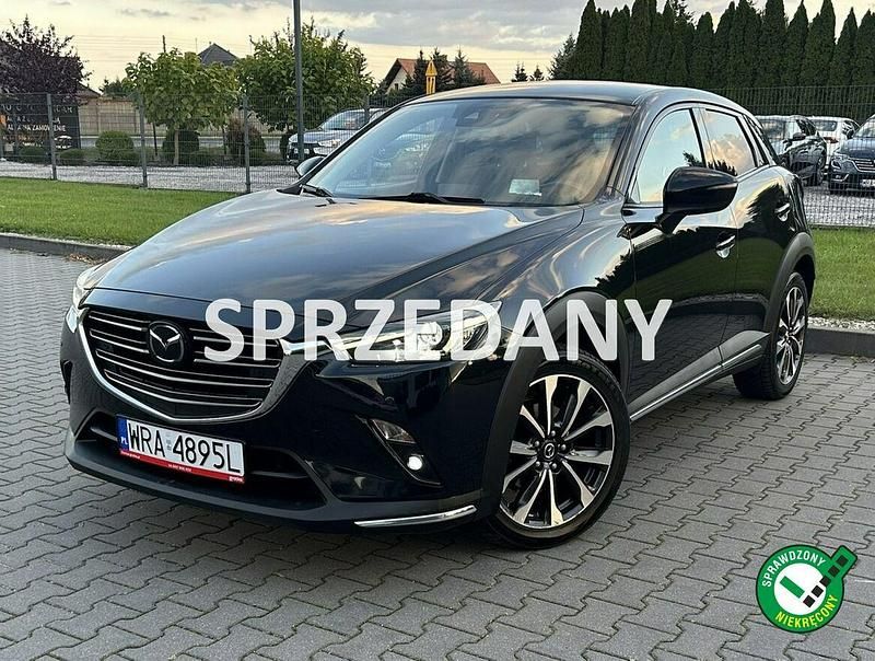Czarny (metalik, perła) Używany 2018 Mazda CX-3 SUV | 64 900 zł (Uczciwa cena) - Obraz 1/4