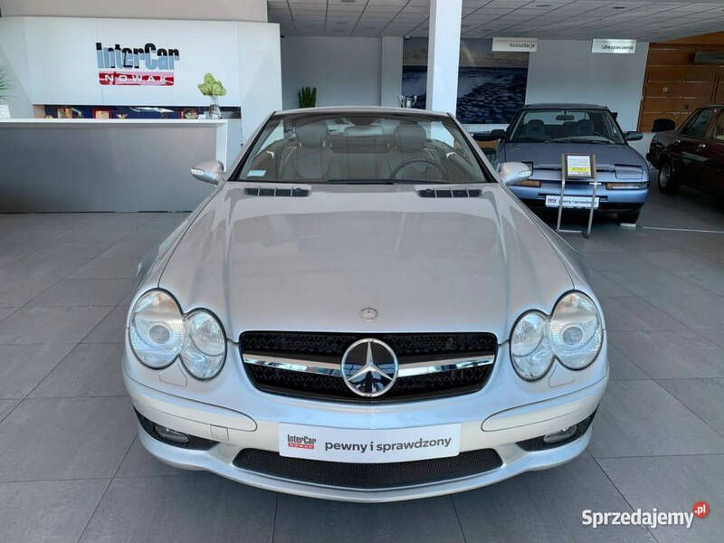 Srebrny Używany 2003 Mercedes SL400 Kabriolet | 88 999 zł - Obraz 1/4