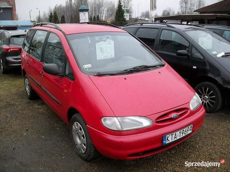 Czerwony Używany 1998 Ford Galaxy Minivan | 3500 zł (Dość drogi) - Obraz 1/4