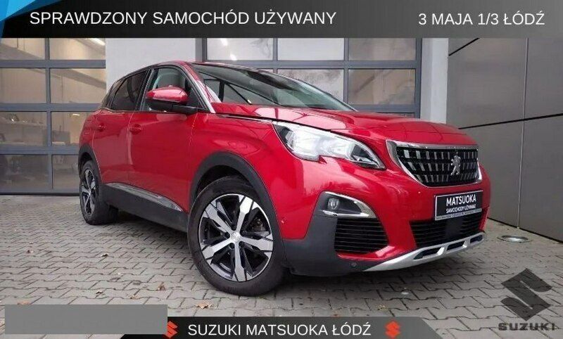 Czerwony Używany 2018 Peugeot 3008 SUV | 64 900 zł (Uczciwa cena) - Obraz 1/4