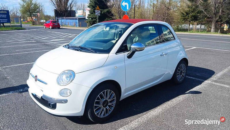 Biały Używany 2015 Fiat 500 Kabriolet | 39 900 zł (Drogi) - Obraz 1/4