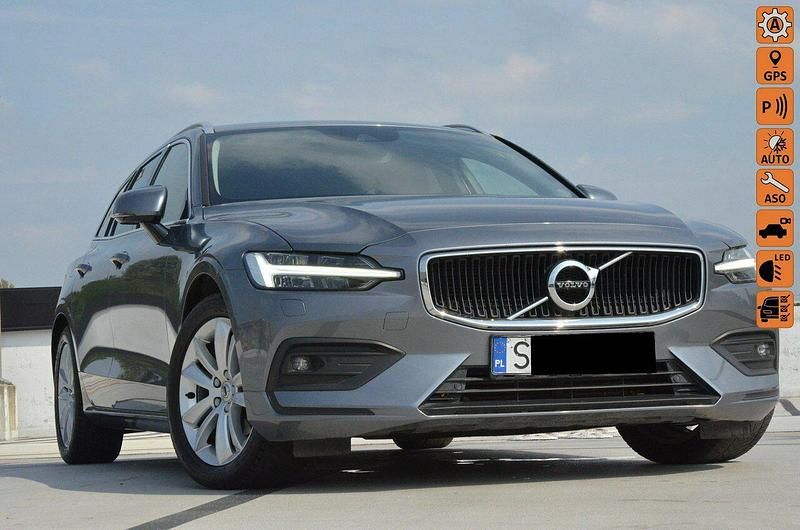 Szary Używany 2018 Volvo V60 Kombi | 87 900 zł (Drogi) - Obraz 1/4