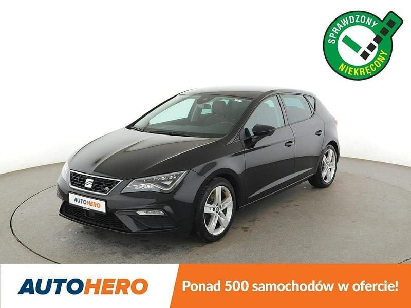 Czarny Używany 2018 Seat Leon Hatchback | 60 500 zł (Uczciwa cena) - Obraz 1/3