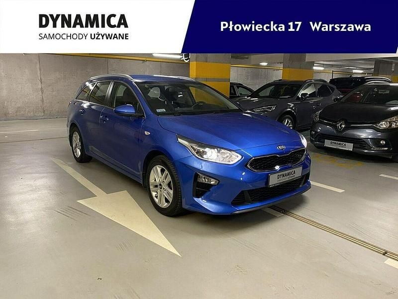 Niebieski Używany 2021 Kia Ceed Sportswagon 2 Kombi | 68 900 zł - Obraz 1/4