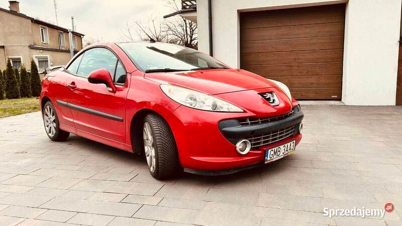 Czerwony Używany 2007 Peugeot 207 CC Kabriolet | 13 500 zł (Uczciwa cena) - Obraz 1/4