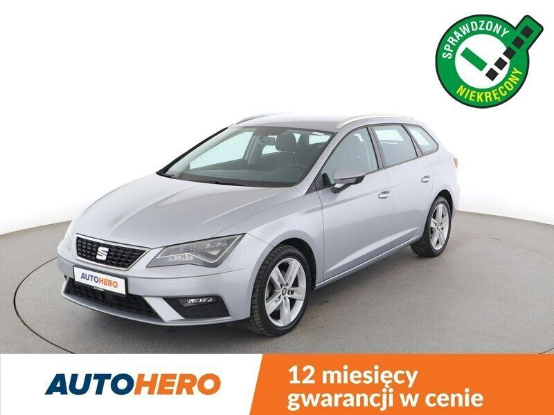 Srebrny Używany 2019 Seat Leon Kombi | 49 900 zł (Uczciwa cena) - Obraz 1/3