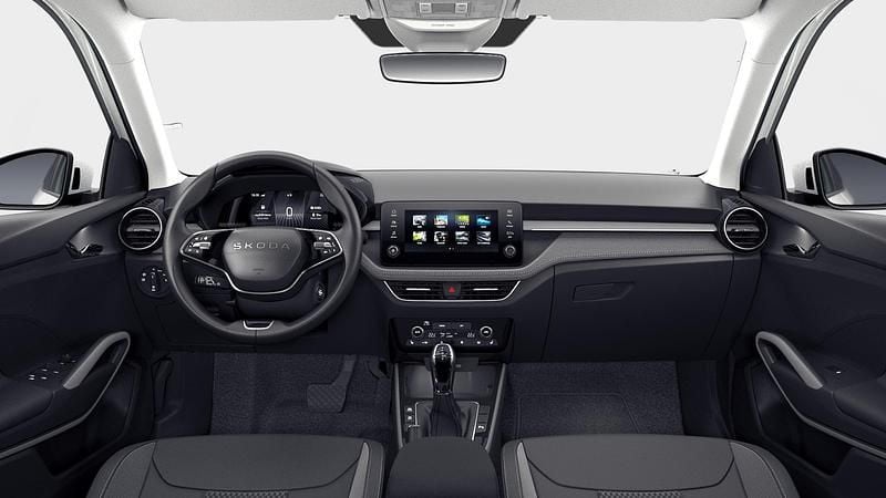 Nowe Skoda Fabia Drive 85 KM (62 kW) 2026 Biel moon metalizowany Hatchback