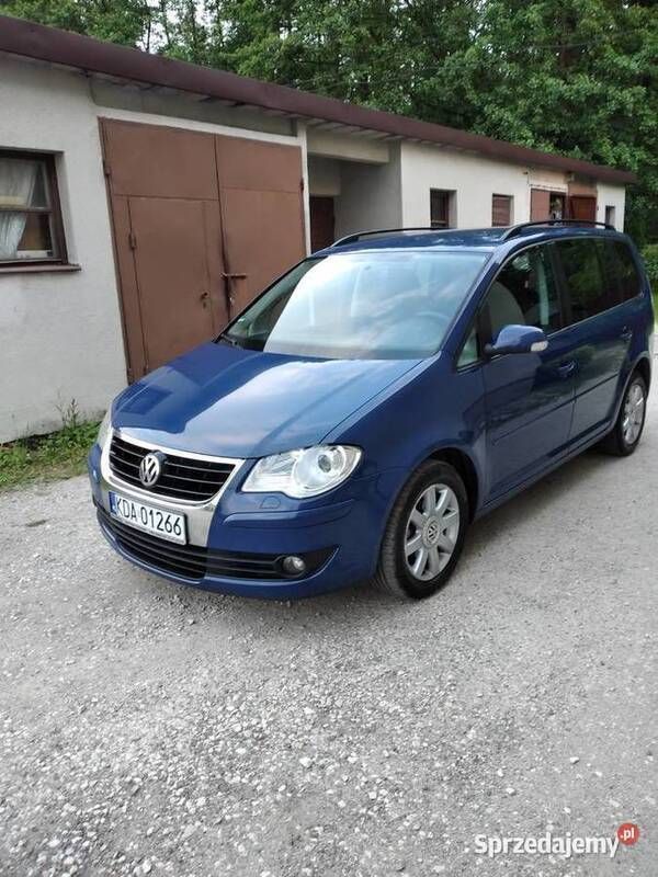 Niebieski Używany 2007 VW Touran Minivan | 22 800 zł (Drogi) - Obraz 1/4