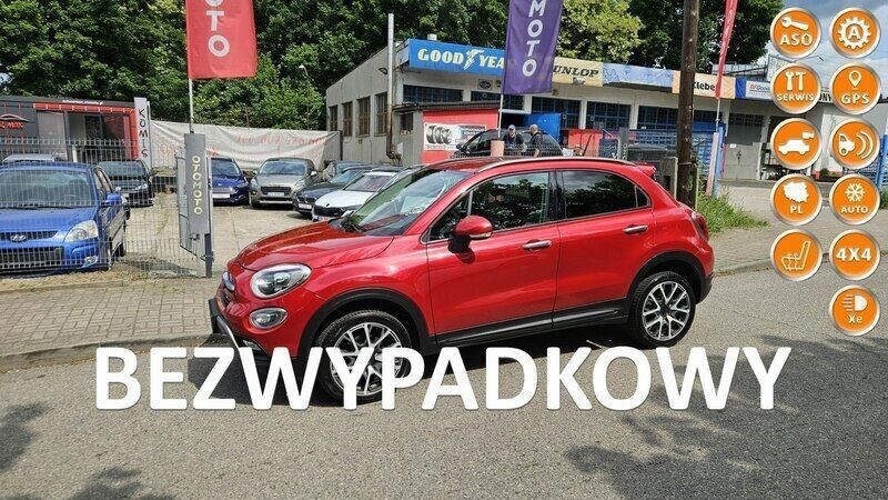 Czerwony Używany 2015 Fiat 500X Cross Plus SUV | 48 900 zł (Uczciwa cena) - Obraz 1/4