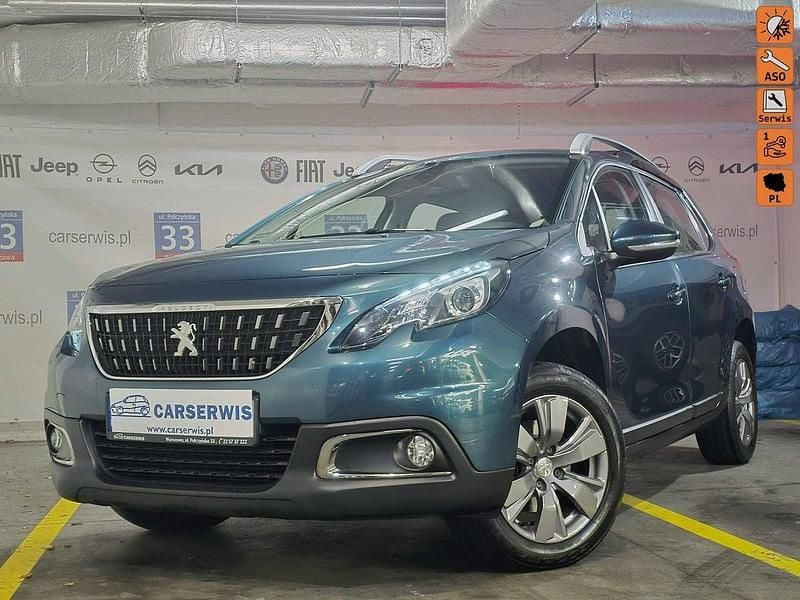 Zielony (metalik) Używany 2019 Peugeot 2008 SUV | 39 800 zł (Super Cena) - Obraz 1/4