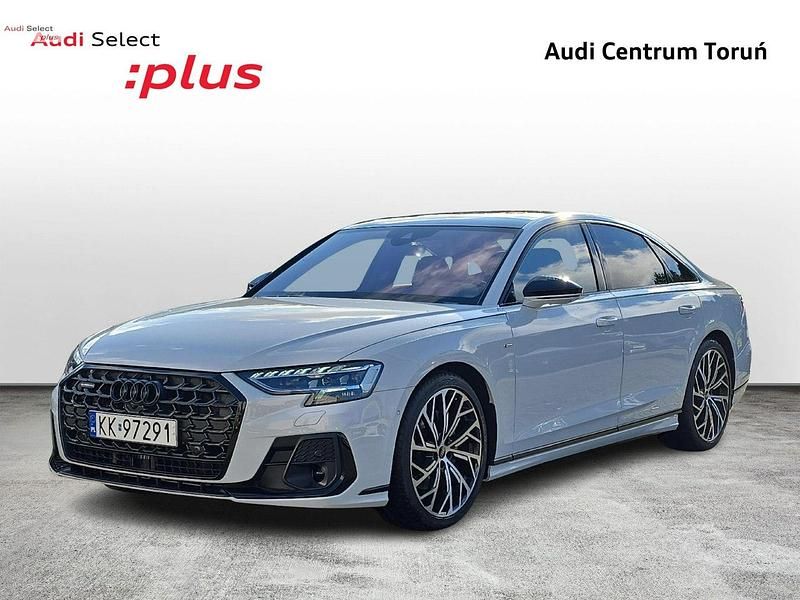 Biały Używany 2022 Audi A8 S-Line Sedan/Limuzyna | 319 000 zł - Obraz 1/4