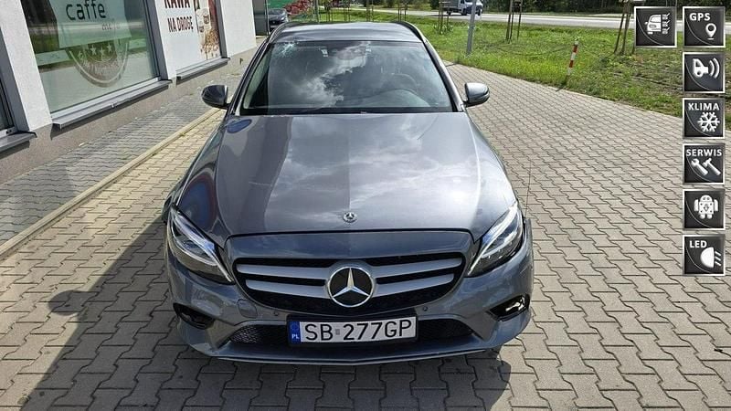 Szary Używany 2020 Mercedes C200 Kombi | 36 900 zł - Obraz 1/4