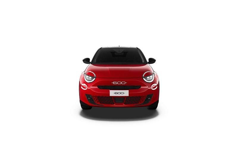 Lakier pastelowy czerwony passione z dachem w kolorze czarny cinema Nowe 2025 Fiat 600 La Prima SUV | 101 380 zł (Uczciwa cena) - Obraz 1/3