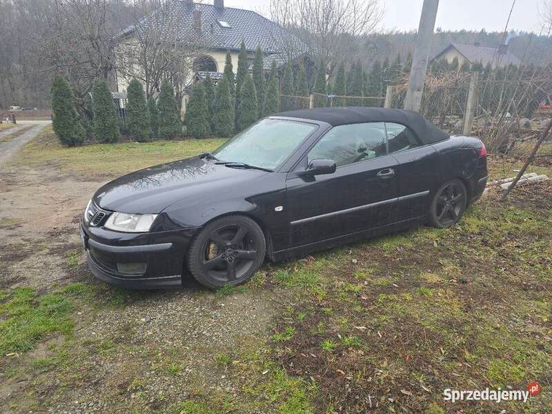 Czarny Używany 2005 Saab 9-3 Cabriolet Kabriolet | 5900 zł - Obraz 1/4