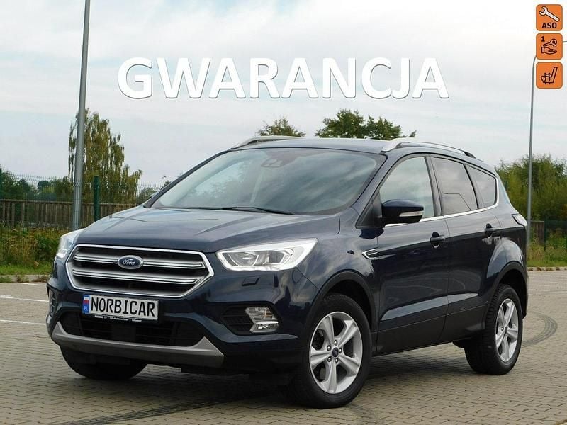Niebieski ciemny (metalik) Używany 2019 Ford Kuga SUV | 66 666 zł (Dobra cena) - Obraz 1/4