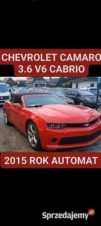Czerwony Używany 2015 Chevrolet Camaro Kabriolet | 44 900 zł - Obraz 1/4