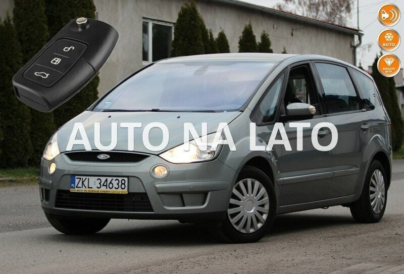 Zielony Używany 2008 Ford S-MAX S Minivan | 15 450 zł (Uczciwa cena) - Obraz 1/4