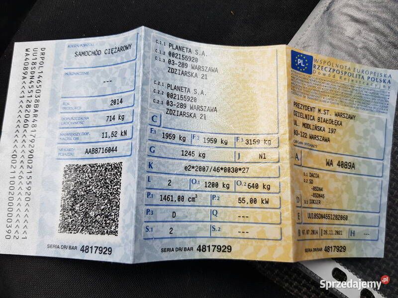 Używany 2014 Dacia Dokker Minivan | 6918 zł - Obraz 1/4