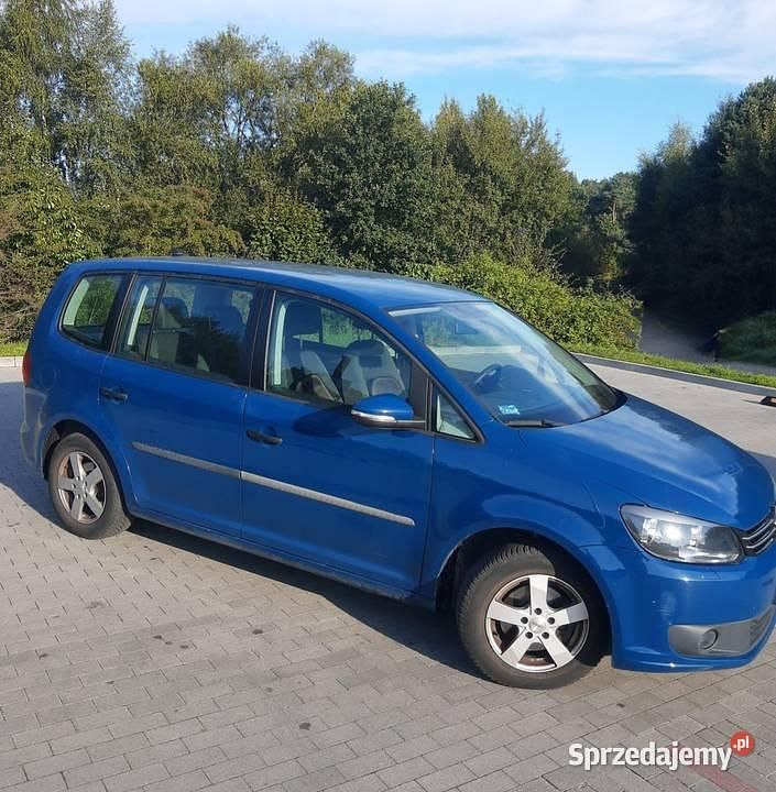 Niebieski Używany 2012 VW Touran Minivan | 29 500 zł (Dobra cena) - Obraz 1/4