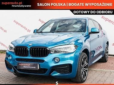 Niebieski Używany 2018 BMW X6 M Sport SUV | 159 900 zł (Uczciwa cena) - Obraz 1/4