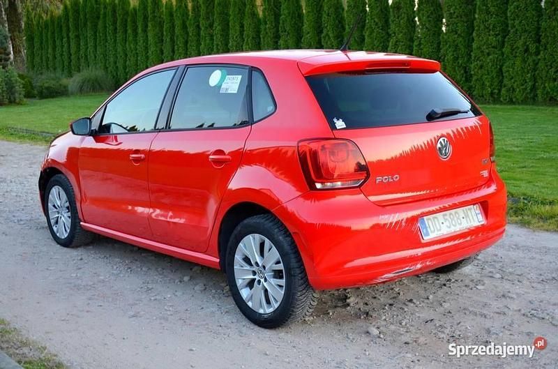 Czerwony Używany 2014 VW Polo Hatchback | 14 999 zł - Obraz 1/4