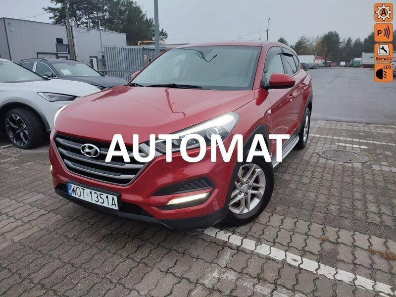 Czerwony ciemny (metalik) Używany 2016 Hyundai Tucson SUV | 69 900 zł (Uczciwa cena) - Obraz 1/4