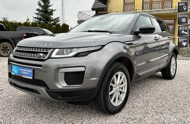 Grafitowy Używany 2017 Land Rover Range Rover evoque SUV | 71 900 zł (Uczciwa cena) - Obraz 1/4