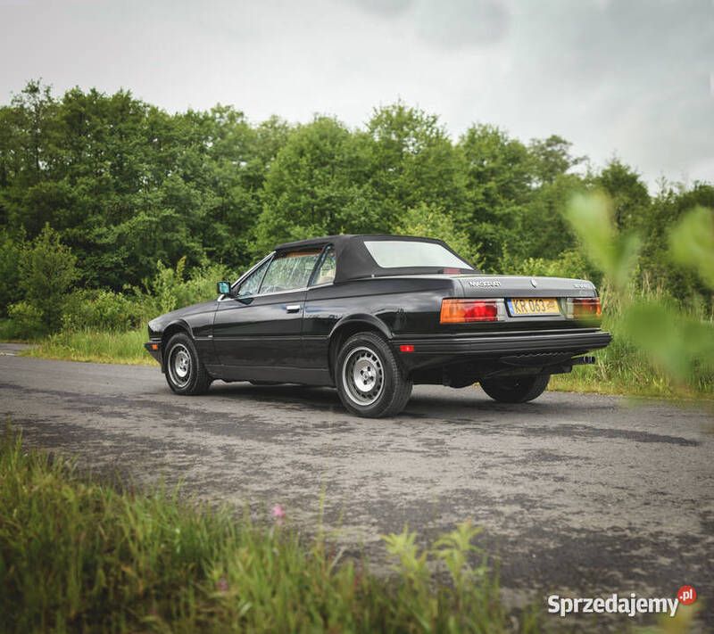 Czarny Używany 1987 Maserati Biturbo Kabriolet | 89 000 zł - Obraz 1/4