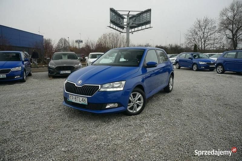 Niebieski Używany 2020 Skoda Fabia Ambition Hatchback | 33 200 zł (Dobra cena) - Obraz 1/4