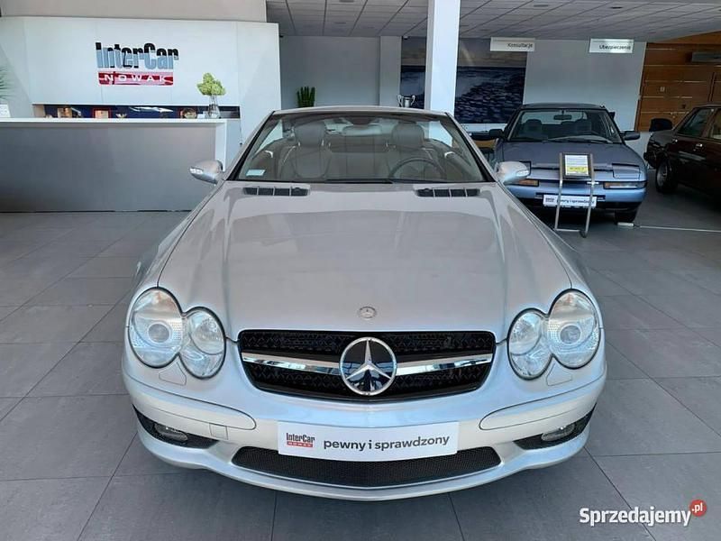 Srebrny Używany 2003 Mercedes SL400 Kabriolet | 89 000 zł - Obraz 1/4