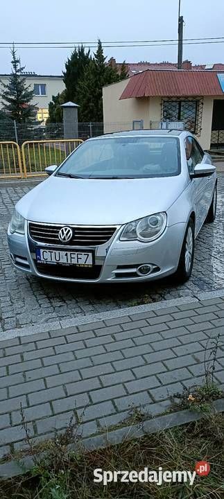 Srebrny Używany 2008 VW Eos Kabriolet | 20 500 zł - Obraz 1/4