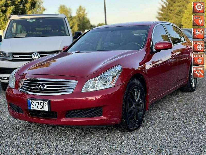Czarny (metalik) Używany 2008 Infiniti G35 Sedan/Limuzyna | 27 900 zł - Obraz 1/4