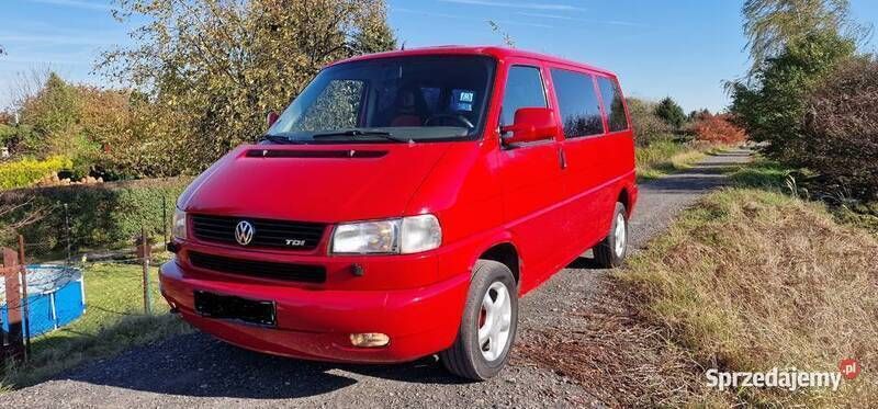Czerwony Używany 1997 VW Caravelle Minivan | 15 900 zł - Obraz 1/4