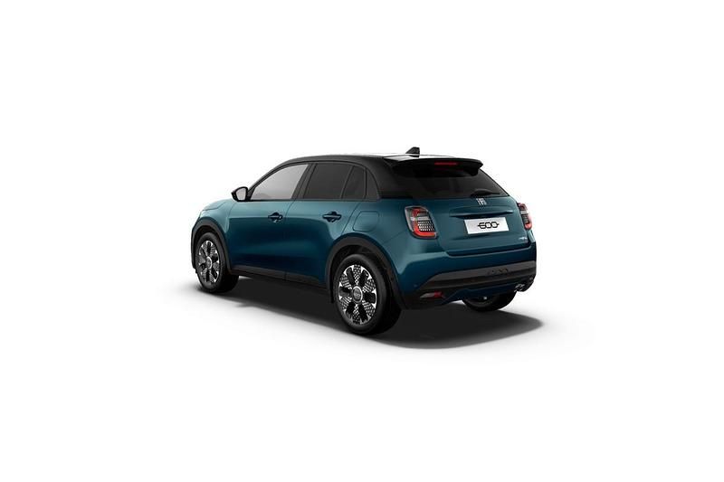 Nowe Fiat 600 La Prima 145 KM (106 kW) 2025 Lakier pastelowy biały gelato z dachem w kolorze czarny cinema Hatchback