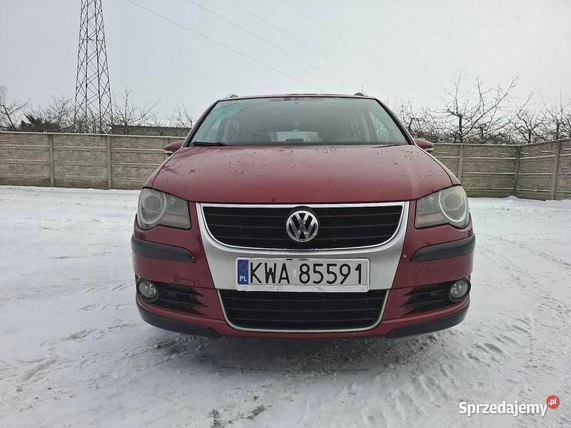 Używany VW Touran Cross 2009 Bordowy Minivan