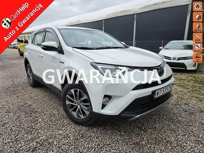 Biały Używany 2017 Toyota RAV4 Hybrid SUV | 55 900 zł (Dobra cena) - Obraz 1/4