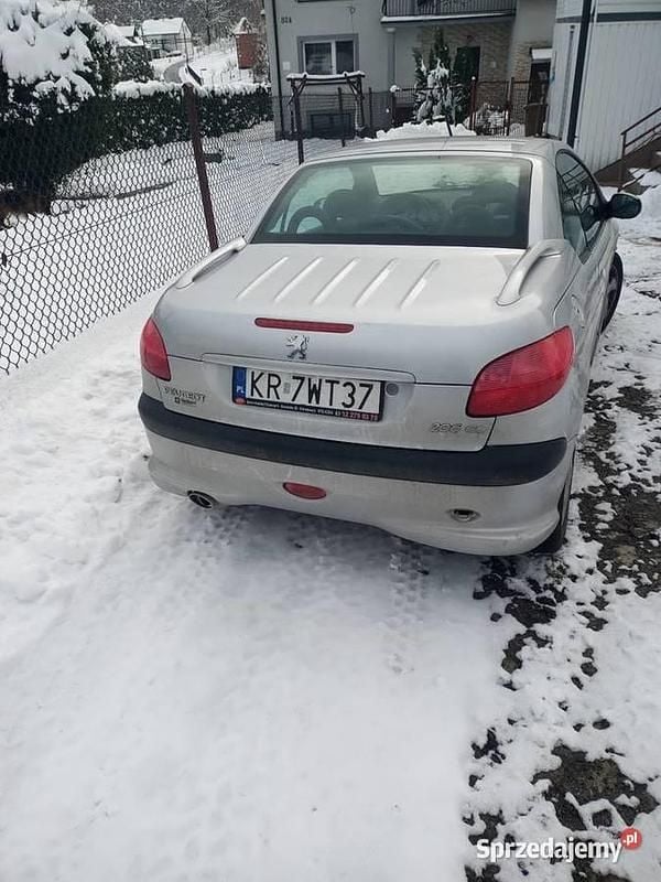 Używany Peugeot 206 CC 2002 Srebrny Kabriolet