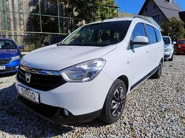 Biały Używany 2014 Dacia Lodgy Minivan | 18 600 zł (Drogi) - Obraz 1/4