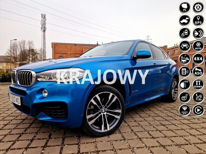 Inny (metalik) Używany 2018 BMW X6 SUV | 169 900 zł (Drogi) - Obraz 1/4
