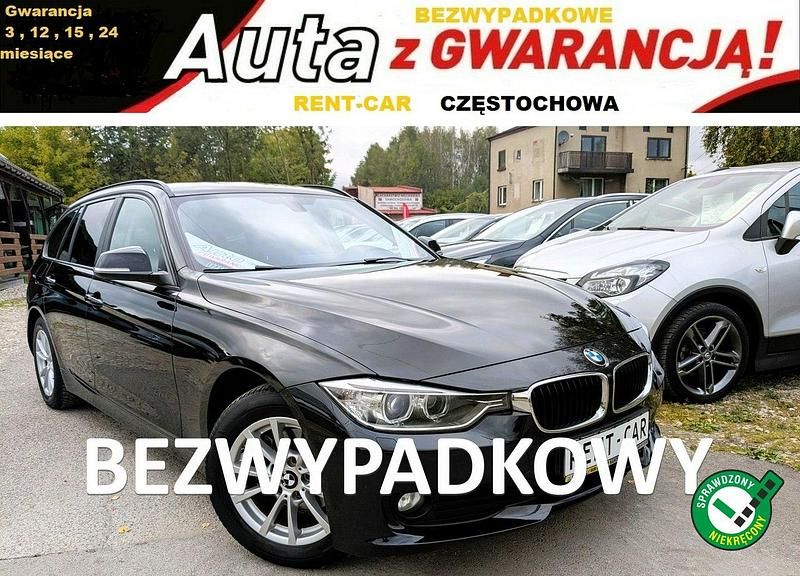 Czarny (metalik) Używany 2014 BMW 316 Sport Line Kombi | 33 900 zł - Obraz 1/4
