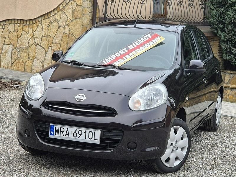 Wiśniowy Używany 2012 Nissan Micra Hatchback | 17 900 zł (Uczciwa cena) - Obraz 1/4